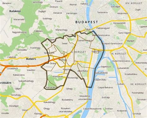 Budapest XI. kerület térkép
