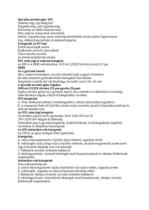 Speciális nevelési igény