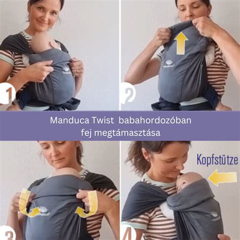 Manduca hordozóban lévő baba M-pozícióban