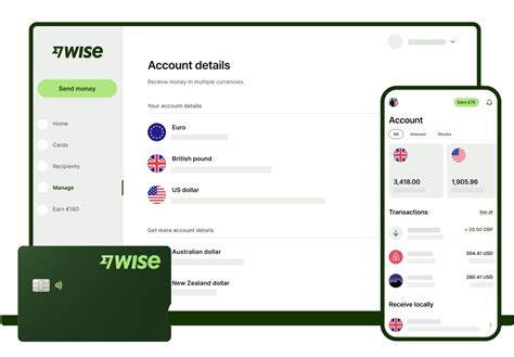 Wise Business app felület