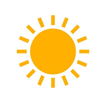 termometer és nap ikon