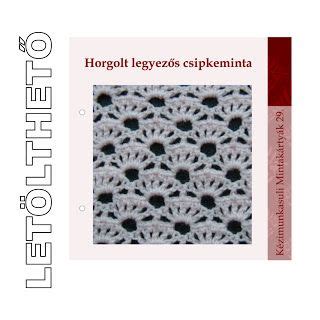 horgolt csipkeminta