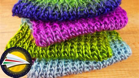 lustakötésű sál kötése