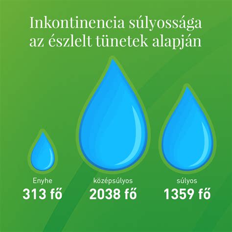 illusztráció az inkontinencia különböző típusairól