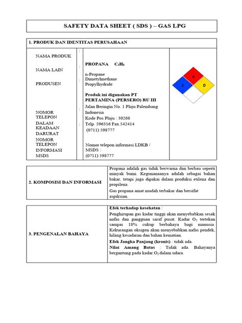 Anyagbiztonsági adatlap (MSDS) részlet