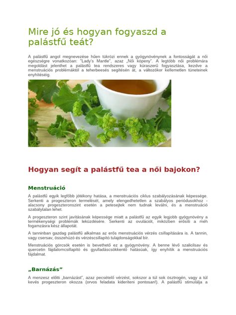 A barátcserje és a palástfű a fogantatás segítésében