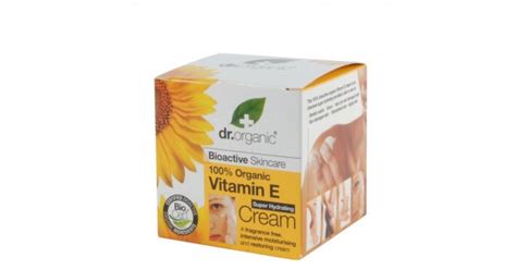 A Dr. Organic E-vitaminos krém csomagolása