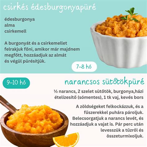 Különböző textúrájú ételek babáknak