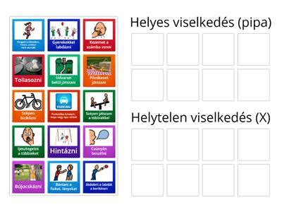 Helyes és helytelen hordozóviselet összehasonlítása