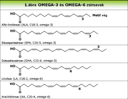 Omega-3 zsírsavak molekuláris szerkezete