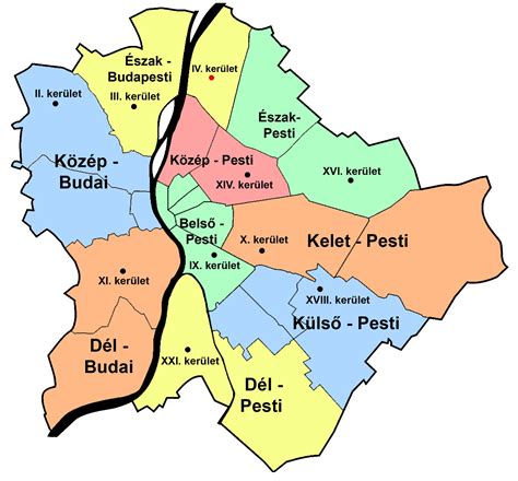 Térkép Budapest IV. kerületéről