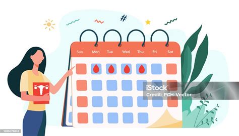 Naptár, amely a menstruáció elmaradásának napját jelzi