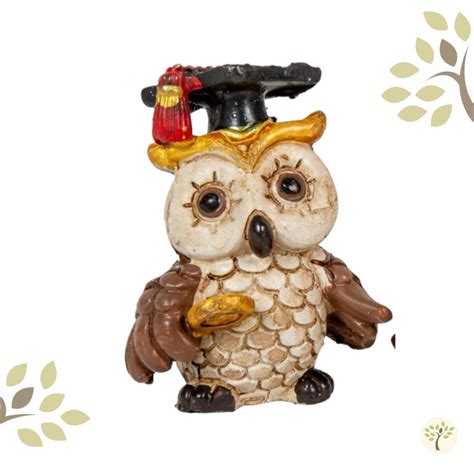 Bagoly kerámia figura