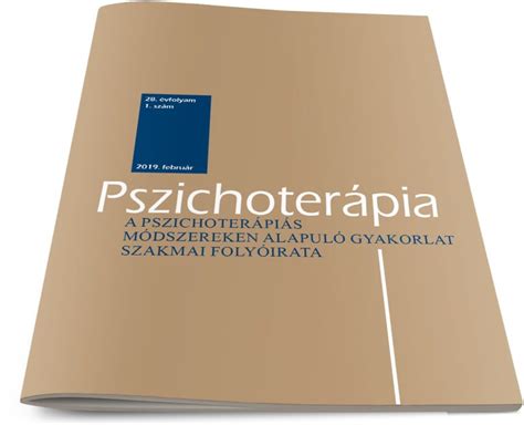 A Pszichoterápia folyóirat címlapja